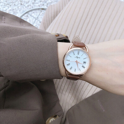 

Ins retro literature&art chic watch female students Korean version simple ulzzang son department small fresh match