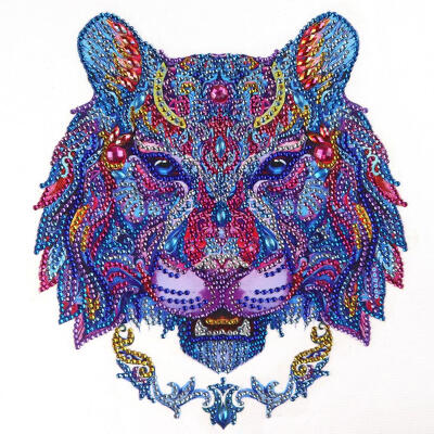 

5D DIY Special Shaped Diamond Painting Lion Head Cross Stitch Mosaic Kits