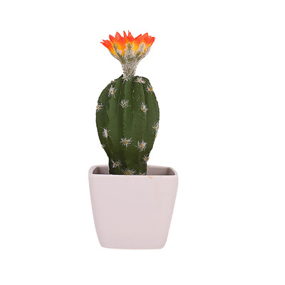 

Gobestart Simulated Potted Cactus Artificial Green Plant Potted Flower Art Home Decor
