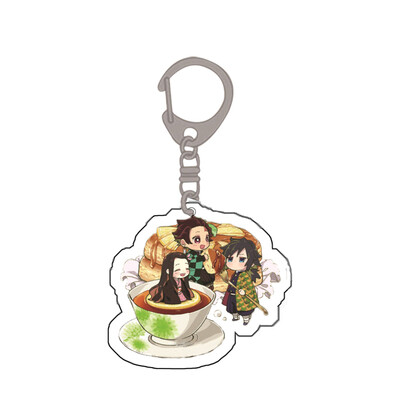

Fat Bear 1Pcs Demon Slayer Acrylic Keychain Keyring Cosplay Anime Charm
