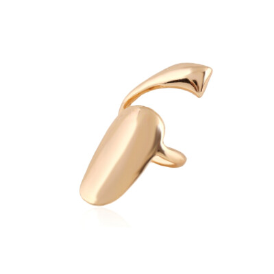 

New Arrival Fashion Creative Metallic Cute Finger Tip Nail Rings Women Party Jewelry GoldSilver Plating Alloy Nail Rings