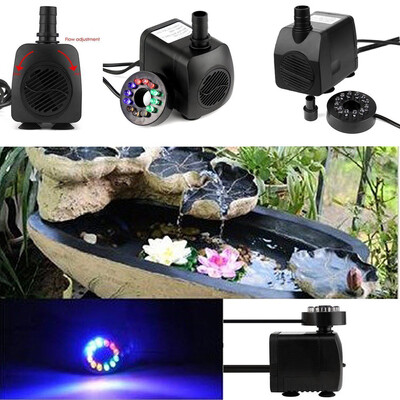 

Siaonvr Submersible Water Pump with 12 LED Light for Fountain Pool Garden Pond Fish