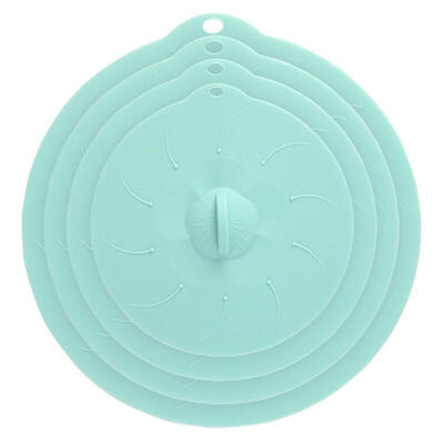 

4pcs Food Fresh Silicone Seal Cover Microwave Fruit Bowl Wrap Lid Cookware