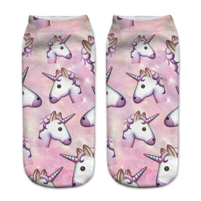 

2019 Products Emoji3D Digital Print Socks Unicorn Animal Lovely Popular Host New