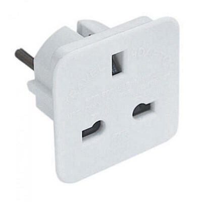 

UK British English To EU Europe European Travel Adaptor Plug 2 Pin Adapter