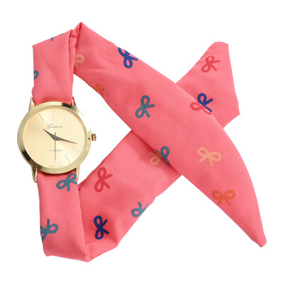 

Fashion casual ladies cloth table small fresh simple watch spot