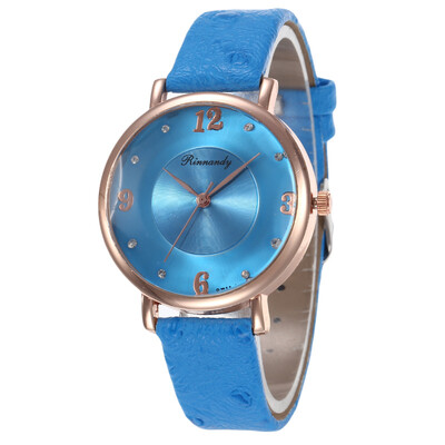 

Summer new hot-selling digital diamond womens leather watch student simple pop watch
