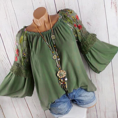 

Plus Size Boho Women Long Sleeve Kaftan Baggy Blouse T Shirt Tops Casual Tunic