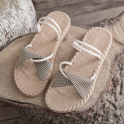 

Roman Sandals Female Summer Fairy Wind Super Fire ins Tide Flat Fashion Joker Student Sandals