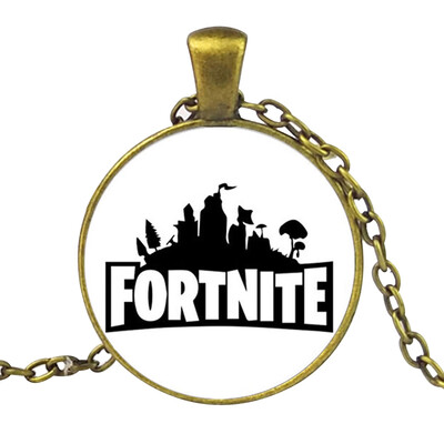 

FOR-TNITE Alloy Gemstone Necklace Pendant Fans Favorite Gamer Gifts for Boys Girls Adults