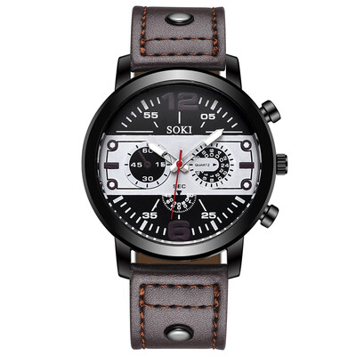 

Gobestart Fashion 2019 New Creative Personality Quartz Belt Mens Watch