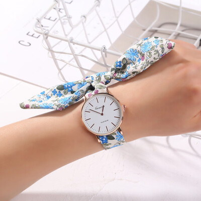 

RM Sweet Girl Bracelet Watch Womens Dress Watch Fashion Flower Cloth Design Watch