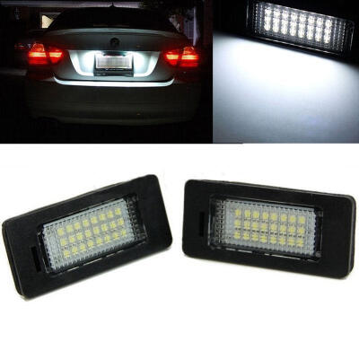 

2x Car License Plate Light bulb Canbus White LED for BMW E39 E60 E90 F30 E92 X5