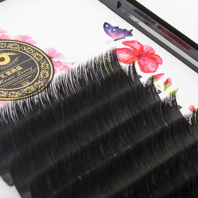 

Gobestart Grafting False Eye Lashes Wave 007 C Black Silk Eyelashes Extension