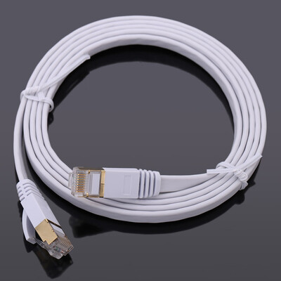 

High-quality 15m High-speed Cat7 SSTP RJ45 Network LAN Cable Internet Flat Network Cable