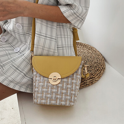 

Net red wool small bag female bag 2019 new wild gas bucket bag summer small fresh ins messenger bag