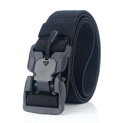 

New Unisex belt Solid Color Nylon Insert Buckle Men Belt Weaving Casual Men&Women Tactics belt 125cm