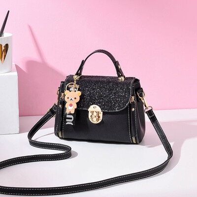 

Womens Bag Summer Fashion Baitie Texture Small Fresh Single Shoulder Bag with Western Style Slant Bag