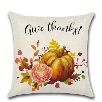 

1Pcs Thanksgiving Halloween Pumpkin Theme Pillow Case Cushion Cover Home Decor