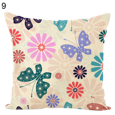 

Butterfly Printed Soft Throw Pillow Case Cushion Cover Sofa Bed Car Home Decor