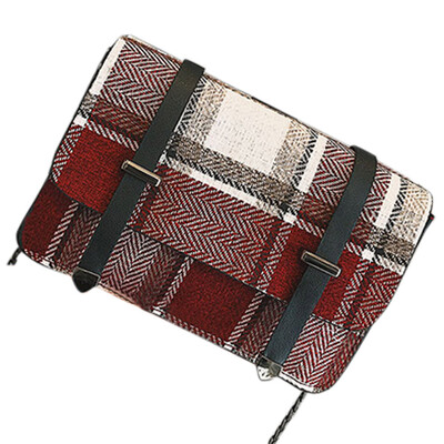 

Gobestart Fashion Women Girl Plaid Mini Single Shoulder Diagonal Bestride Chain Bag