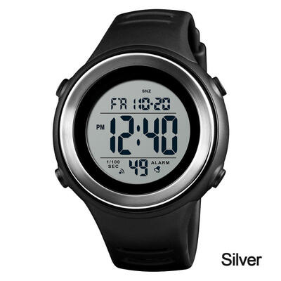 

SKMEI Mens Smart Watch Sports Digital 50M Waterproof Stopwatch Alarm Clock Dual Time Luminous Electronic Watch