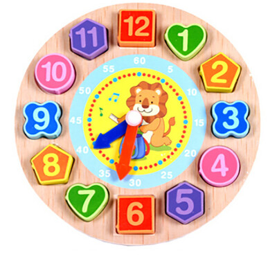 

Gobestart Cartoon Animal Educational Toys For Children Wooden Beaded Digital Clock