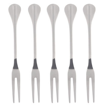 

Greensen 5Pcs Stainless Steel Thicken Fork Barbecue BBQ Skewers Home Cooking Fruit Snacks