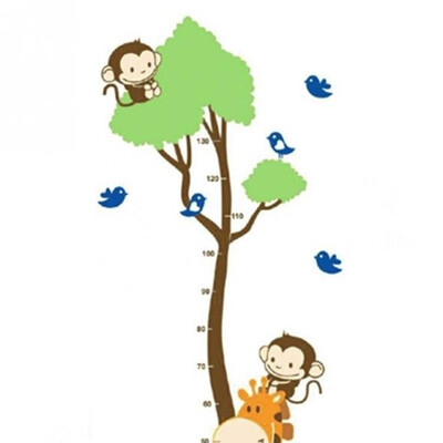 

Cartoon Tree Wall Stickers PVC Living Room Bedroom Waterproof Children Height Measure Adhesive Wall Decals