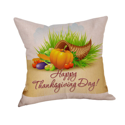 

Tailored Thanksgiving Pillow Cover Thankful Sentiment Pillowcases Embroidered