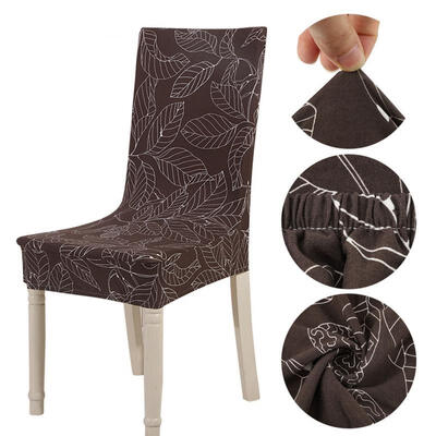 

Greensen Chair Cover Polyester Print Elastic Chair Cover Removable Protective Covers for Home Wedding Hotel