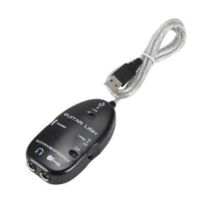

Guitar to USB Interface Link Cable Adapter Audio Connector Recorder for PCComputer