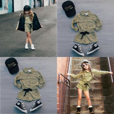 

Fashion Toddler Kid Baby Girl Romper Top Shirts Shorts Jumpsuit Outfit Clothes