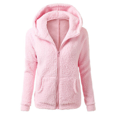 

Womens Thicken Fleece Warm Winter Coat Hooded Parka Overcoat Jacket Outwear