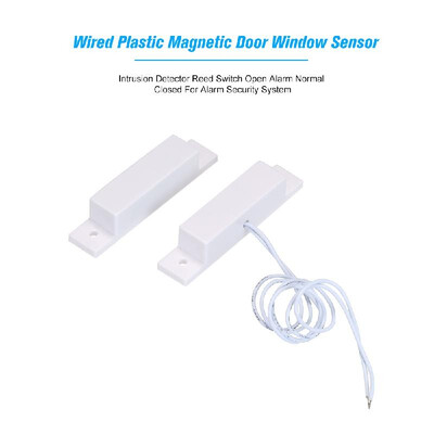 

Wired Door Window Contact Magnetic Sensor Intrusion Detector Reed Switch Open Alarm Normal Closed For Alarm Security System