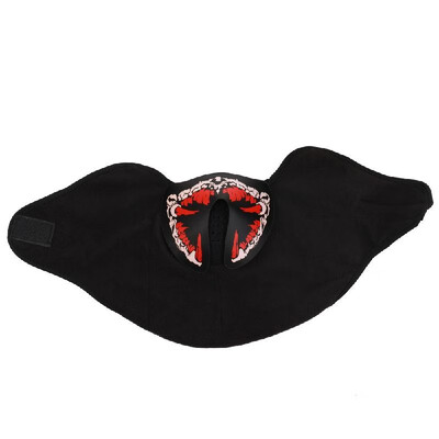 

Flannelette LED Voice-activated Glow Mask Festival Performance Party EL Masks with Battery Case