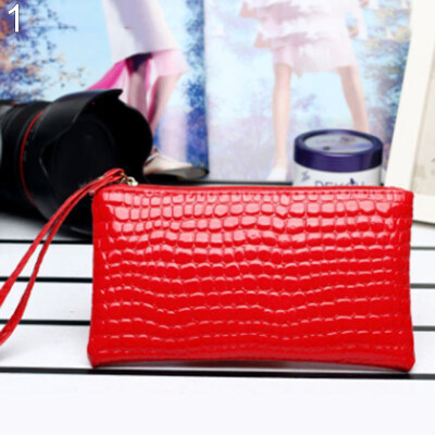 

Women Fashion Faux Leather Purse Mini Handbag Cash Coin Storage Long Wallet