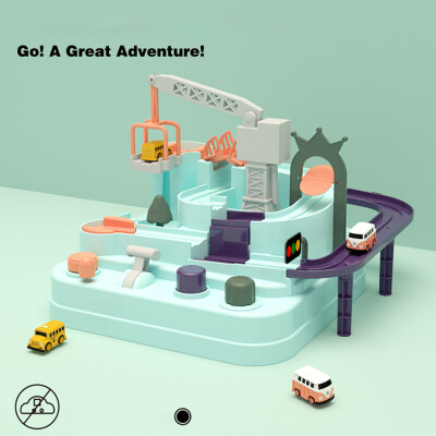 

Tailored Kids Car Adventure Game Through Customs Inertial Vehicle Railway Track Toys Gift