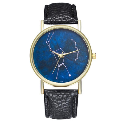 

Orion Constellation Leather Ladies Mens Watch Gift Idea Minimalist Geometric Line Drawing AstronomyT05
