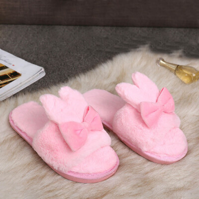 

Rose Winter Womens Indoor Home Shoes Faux Fur Warm Slippers