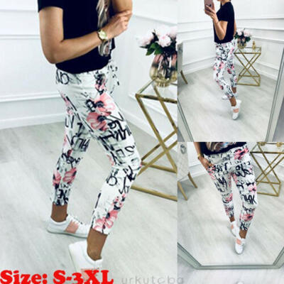 

Hot Women Stretch Leggings Fitness Yoga Pants Athletic Sport Print Trouser -3XL