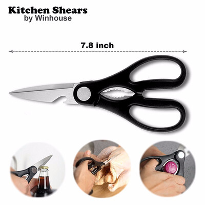 

Outdoor Premium Stainless Steel Ultra Sharp Meat Kitchen Shears Scissors