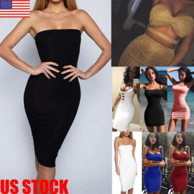 

US Sexy-Women-Sleeveless-Bandage-Bodycon-Evening-Party-Cocktail-Club-Mini-Dress