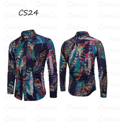 

Fashion Mens Summer Casual Dress Shirt Mens Floral Short Sleeve Shirts Tops