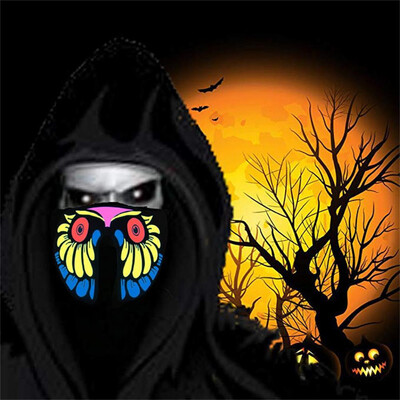 

Tailored LED Halloween Easter Rave Mask Luminous Costume Mask Easter Decor