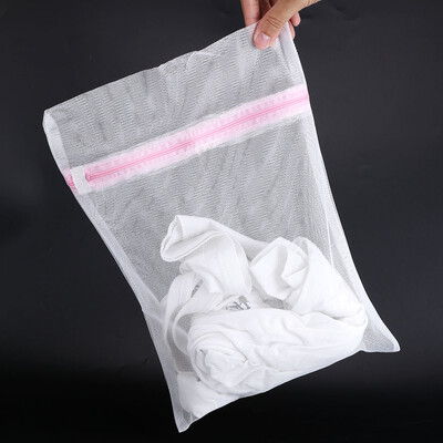 

Zipped Lingerie Washing Bag Laundry Machine Mesh Clothes Socks Bra Underwear BagsLaundry Washing Bag