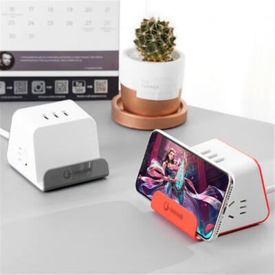 

Multifunctional Power Station with Wireless Charger 3 USB Quick Charging 20 Ports 2 AC Outlet 15M Cord