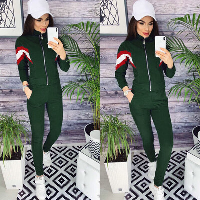 

Toponeto Autumn And Winter European And American Womens Sports And Leisure Suit