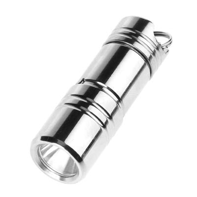 

Mini Stainless Steel 80LM USB Rechargeable LED Flashlight Torch Keychain