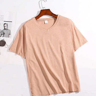 

Womens O-Neck Solid Short Sleeve Loose T-Shirt